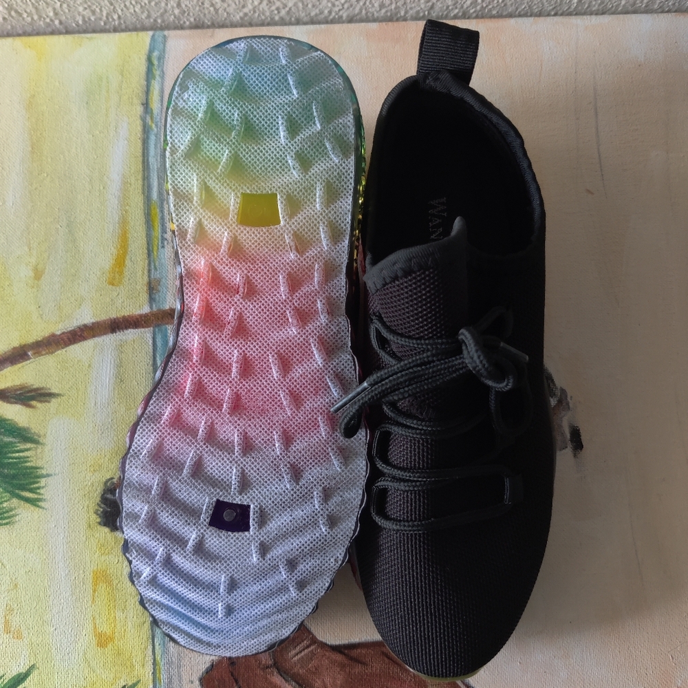 Wanted Women's Felicity Rainbow Sole Flyknit Sneak